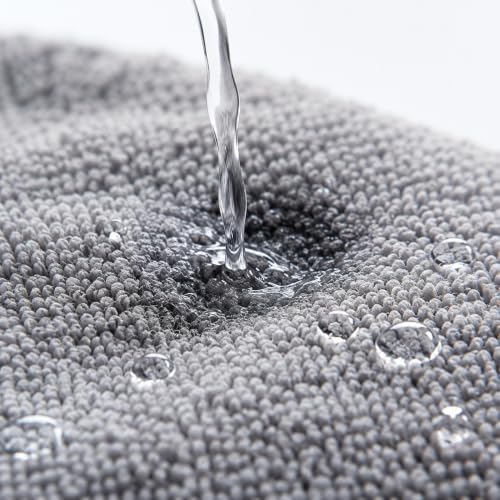 Image of VOOY Microfiber Cleaning Cloth Roll | 20 Reusable Tear-Off Sheets (25 x 25 cm) | Ultra Absorbent, Lint-Free, Scratch-Free Multipurpose Cleaning Cloth | Kitchen, Glass, Car, Mirror&Home Cleaning | Grey