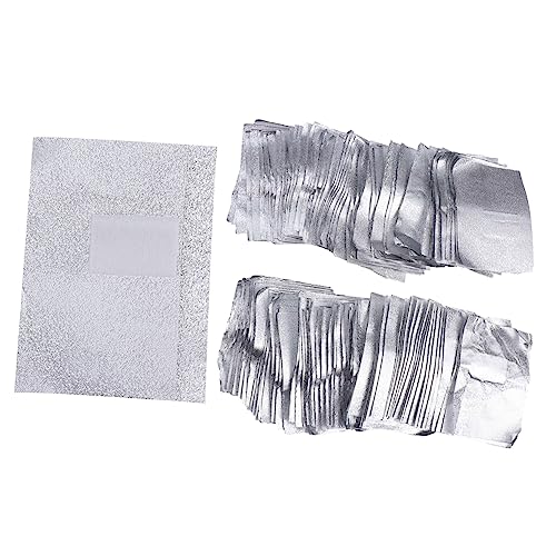 DECOMELODY 500Pcs Nail Polish Remover Wraps Foil Pads for Home Salon Use Gel Polish Removal Without Leakage Easy DIY Nail Art Supplies