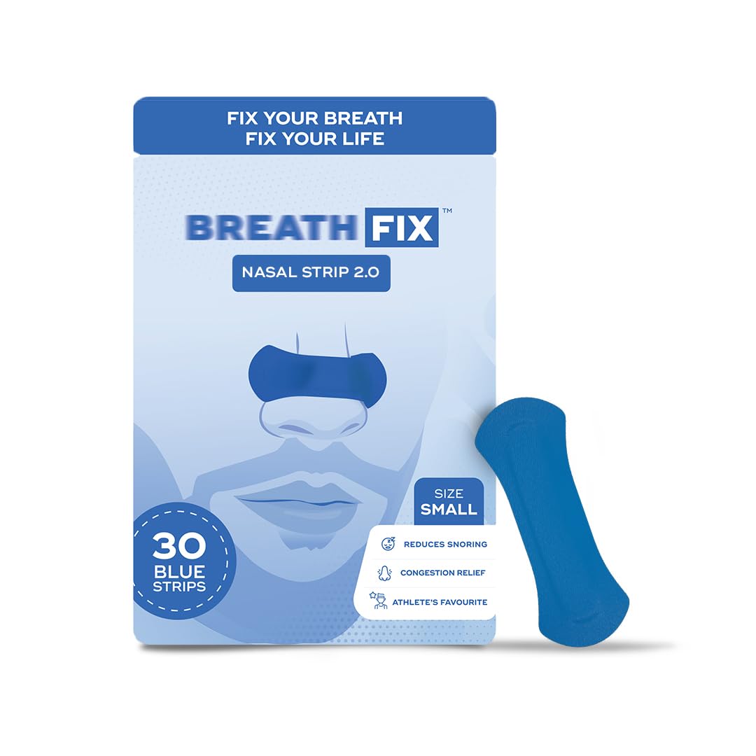 BREATH FIX Large Size Nasal Strips 2.0 - CDSCO-Licensed Medical Device in India, Black Colour, Nasal Strip for Breathing, Enhances Sleep & Athletic Performance, By Byte, Optimizes Oxygen Intake, Skin-Friendly & Flexible Fit, Sweat-Resistant, 30 Strips — Amazon image 8