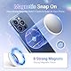 Konvexer Spiegel Magnetspiegel, Kompatibel mit Magsafe-Produkten, φ56 mm, nur 5 mm Dick, Schlankes und Leichtes Design für Vlogging, Live-Streaming und Fotoshootings, Weißer Handy Selfie Spiegel