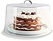 Carlisle FoodService Products Cake Cover Round Cover for Catering, Kitchen, Restaurant, Plastic, 12 Inches, Clear
