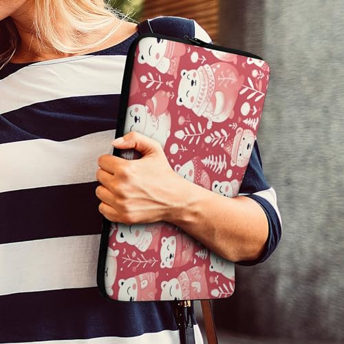 Funda para laptop 10 pulgadas impermeable con diseño oso miniatura 7
