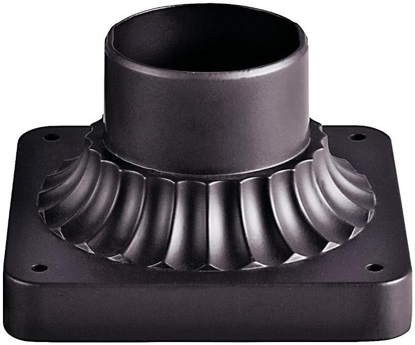 Kichler 9592AZ Accessory Pedestal Mount, Architectural Bronze, 12-Inch