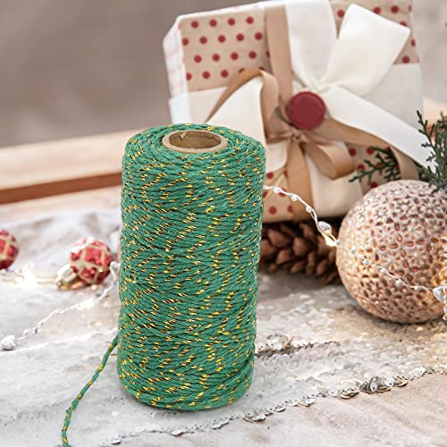 SM SunniMix 2 Peças Suprimentos DIY Corda Corda 100 Metros Cordões Embalagem Pacote Envoltório Decor