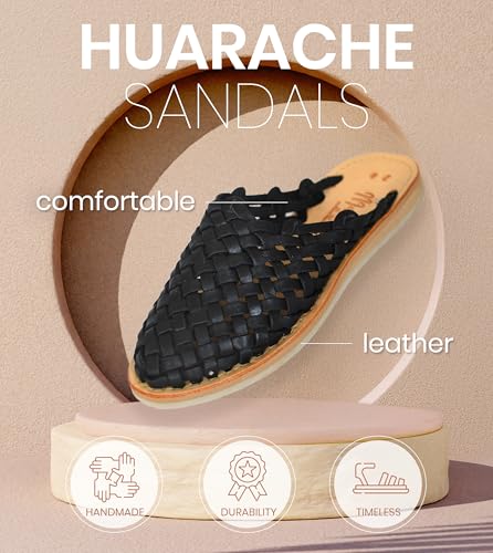 Image of Macarena Collection Womens Shoes Leather Sandals for Women | Huarache Handmade Mexican Sandals | Comfortable & Stylish Womens Sandals Panal