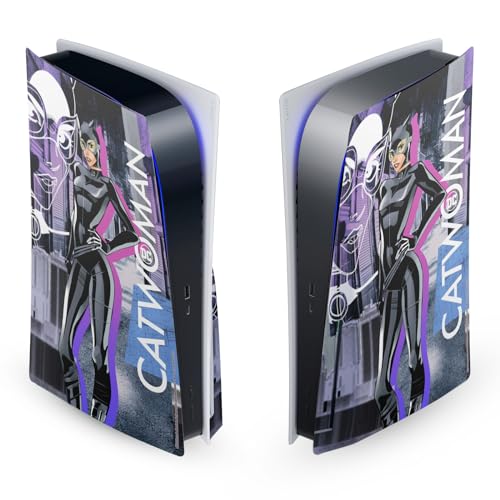 Skin PS5 Catwoman Vinyle Anti-Rayures Protection Plaque Frontale Autocollant Console