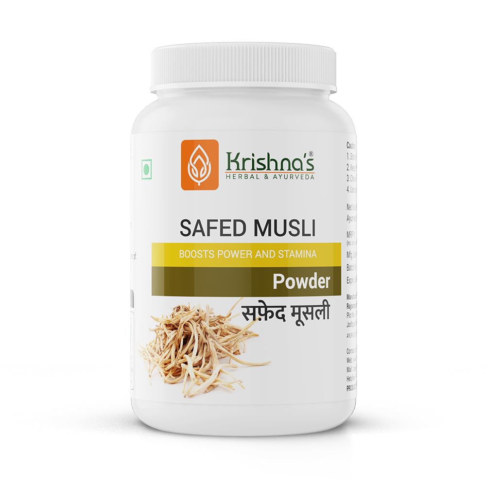 Krishnas Safed Musli (Chlorophytum borivilianum) Powder 100 g (B07VNX6HNV) Amazon Price History, Amazon Price Tracker