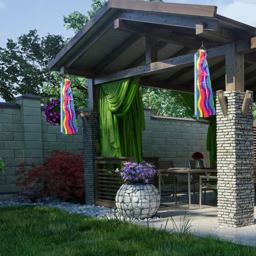 Drapeau suspendu en polyester résistant au vent manche à air carpe facile à installer