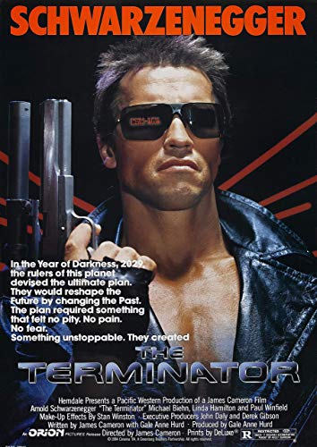 The Terminator Américain Science Fiction Film Cinéma PublicitéÉtoile Arnold Schwarzenegger Affiche Famous Célébrité Photo Chambre à Coucher...