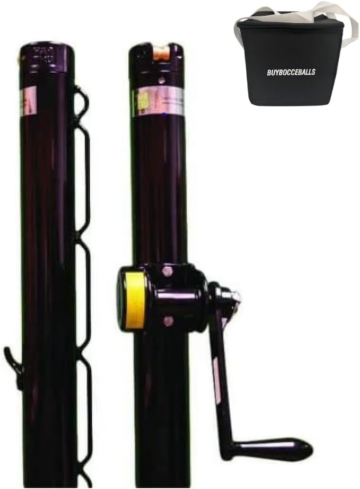 BuyBocceBalls Listing for Har-Tru - Tennis Court Accessories - Tennis Net - Har-Tru Advantage External-Wind Aluminum Post - Black, 2 7/8" OD (100-302