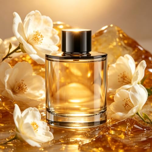 Image of Amor Lyris 5.7 fl oz Car Air Freshener Refill, Perfume Oil for Smart Car Diffuser, Long-Lasting up to 6 Months, Made with Natural Plant Extracts, Amber