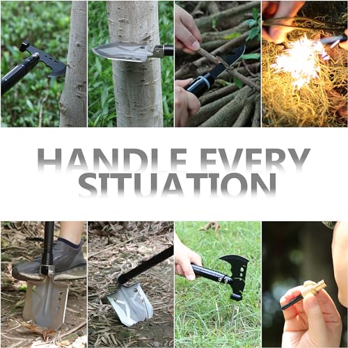 aiGear SA2 Camping Shovel Axe Set, 8-in-1 Outdoor Survival Tool Kit - Image 5