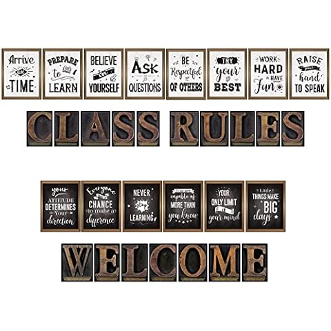 Bundle- 2 Items: Welcome Posters and Class Rules Posters for Classroom Decor Cover
