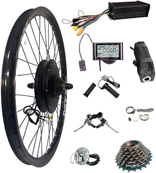 72V 2000W Motorwheel,48-72V Dual Mode 45A sine Wave Controller,SW900 Display,2000W Brushless Motor