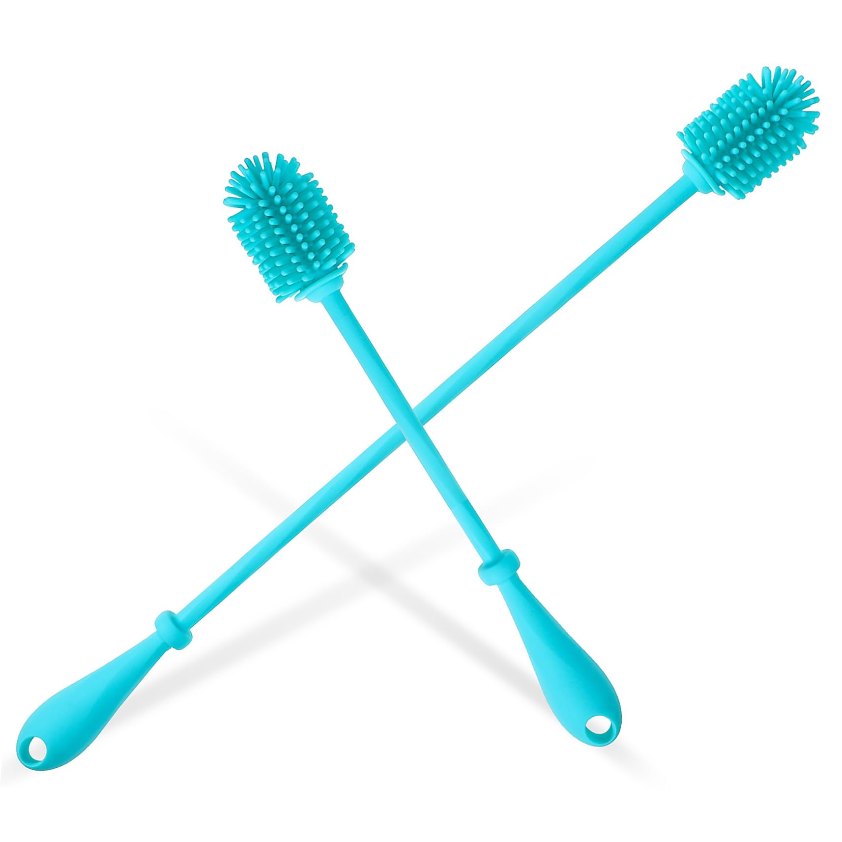 Ipetboom 2pcs Silicone Bottle Cleaning Brush Sports Water Jug Water Bottle Cleaner Cup Cleaner Flexible Bottle Brush Bottle Brush Handle Sports Water Bottle Water Bottle Brush