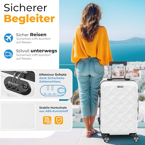 Valise de voyage cabine rigide KESSER affaires avec portefeuille - 6