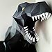Paperraz DIY 3D Dinosaur Dino Head Animal PaperCraft Building Kit Wall Mount - NO Scissors Needed