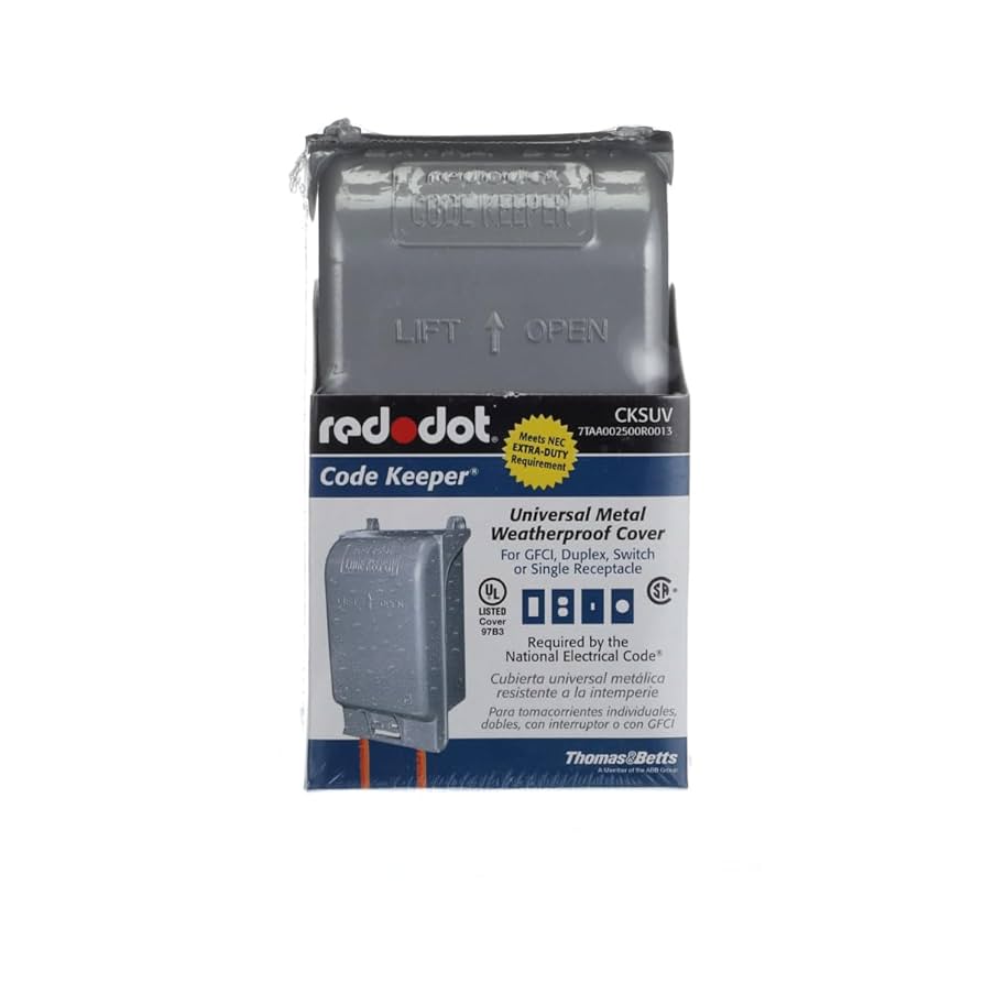 Red Dot CKSUV 1-Gang Universal Metal Weatherproof Cover