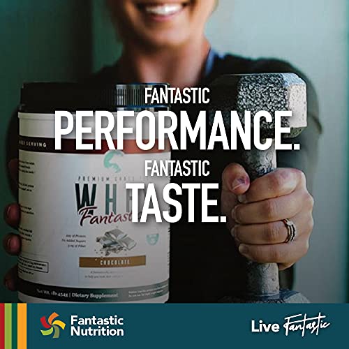 Whey Fantastic Chocolate - 100% Natural Grass Fed Whey Protein Powder - Unique 3-Whey Blend Of Whey Isolate, Concentrate & Hydrolysate Provides 25G Of Protein Per Serving - 2.34Lb-28 Servings #TOP5