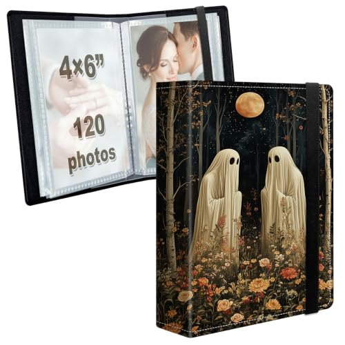 Image of Photo Album 4x6 120 Photos with Strong Elastic Band, Ghosts Moon Forest