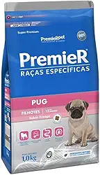 Ração Premier Raças Específicas Pug Cães Filhotes Porte Pequeno Frango 1kg