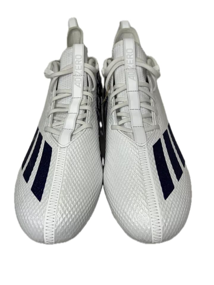 Adidas Men's Adizero Scorch Football Cleats Shoes White/Royal Blue #HP8753 - Size Men's 13