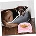 BESPORTBLE Candy Color Pet Food Bowl Large for Dogs Cats Sturdy Easy to Transparent Crystal Design Perfect Feeder for Puppies Kittens