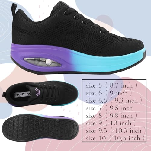 Image of Walking Shoes for Women Air Cushion Nurse Slip Resistant Work Sock Sneakers Food Service Platform Comfortable Weight Light