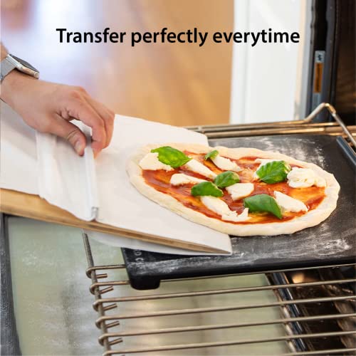 Nerd Chef Magic Peel - The Pizza Peel That Transfers Pizza Perfectly | Non-Stick (14" Wide) #TOP1