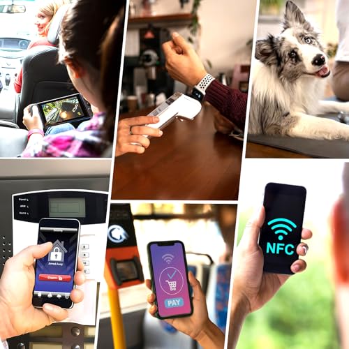 Puce NFC NTAG215 ronde de 504 octets avec face adhésive pour clonage et programmation rapide