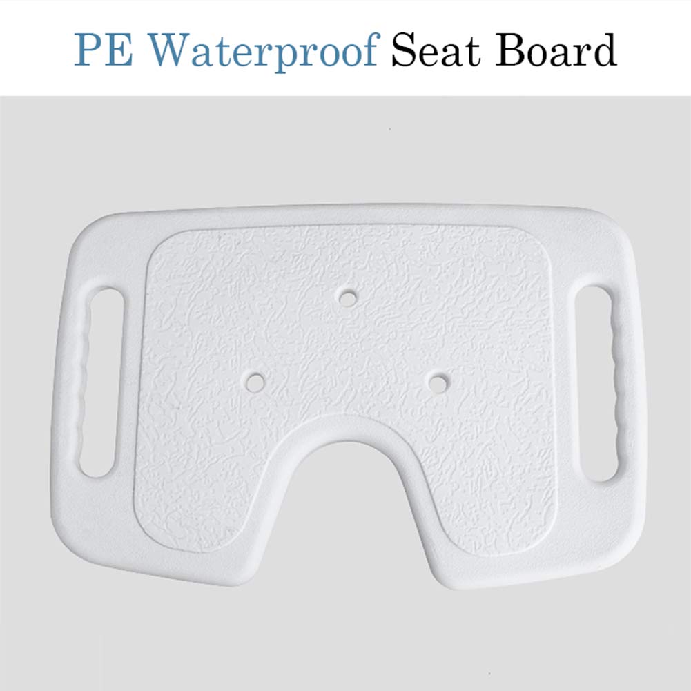 Aluminio Silla de Ducha con Respaldo y Reposabrazos,Antideslizantes Tipo-U Asiento de Ducha-Regulable en Altura,para Personas Mayores(Blanco)