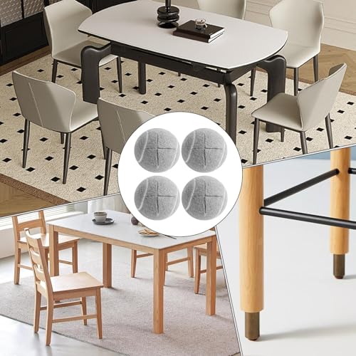 Pelotas de tenis para silla que evitan ruidos y rayones con fieltro protector 5
