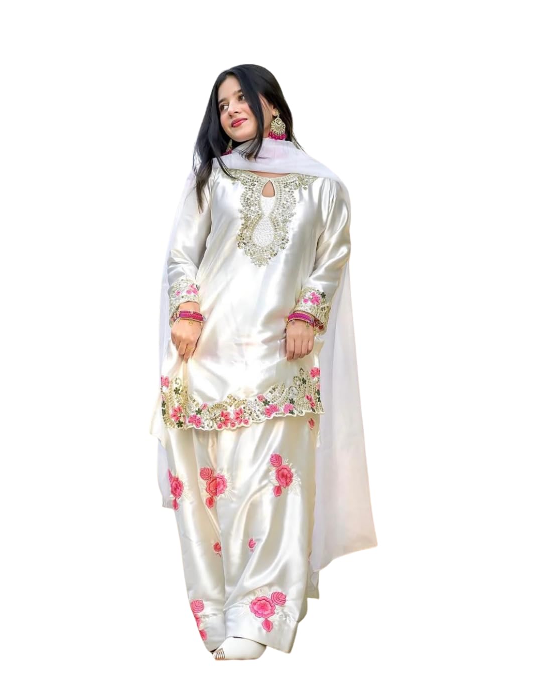 sitara styles Women’s Roaman Silk Kurta Palazzo Set with Dupatta – Designer Ethnic Suit for women-picture-44