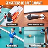 CATENACCIO baby-foot bois foncé, hêtre, barres acier 15,8 mm photo 3