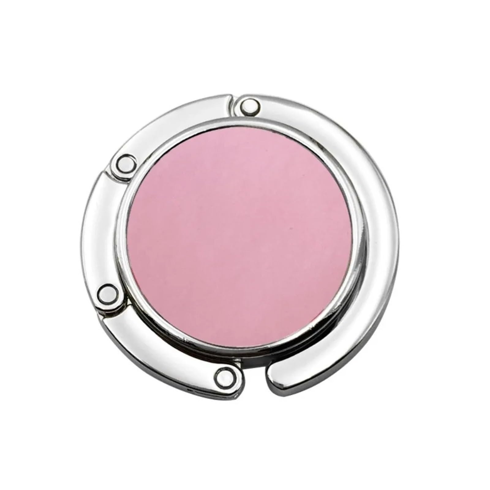 LCKKJHG 2pcs Foldable Round Handbag Hook Portable Marble Pattern Briefcase Hanger Creative Bag Holder for Table(Pink)