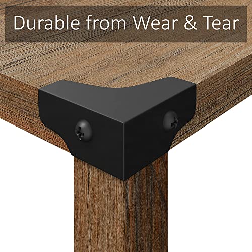 Amerlife 3 Piece Living Room Table Set - Includes Coffee Table & Two End Table For Modern Farmhouse/Industrial Style- Rustic Oak #TOP4