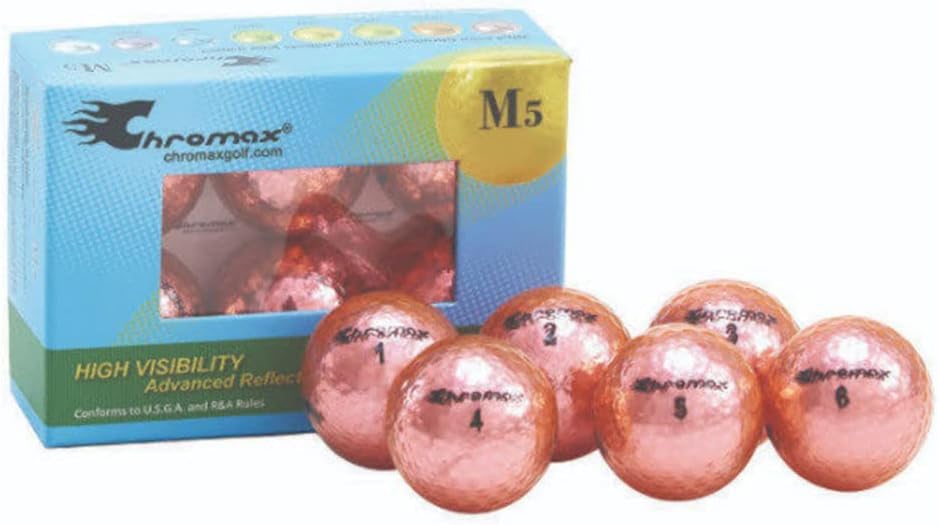 Metallic M5 Colored Golf Balls (Pack of 6)