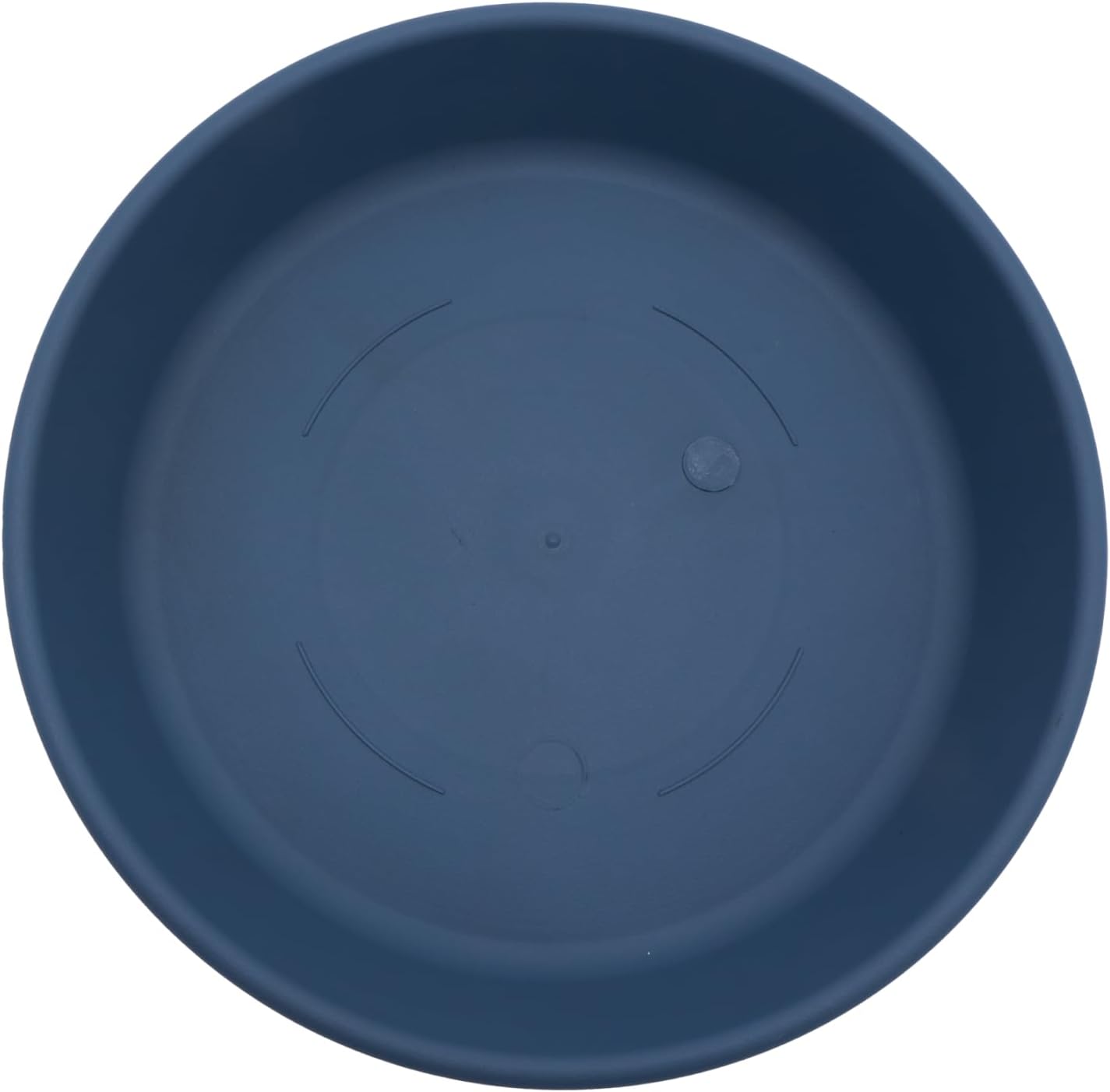 The HC Companies Flower Pot Saucers - Plastic Plant Saucer for Outdoors & Indoors - Traditional Design Plant Pot Trays for Water Drainage - Durable & Stylish Round Plant Tray (12-inch Slate Blue)