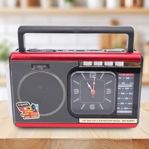 Radio retro portátil PUSOKEI con USB y ranura SD miniatura 4