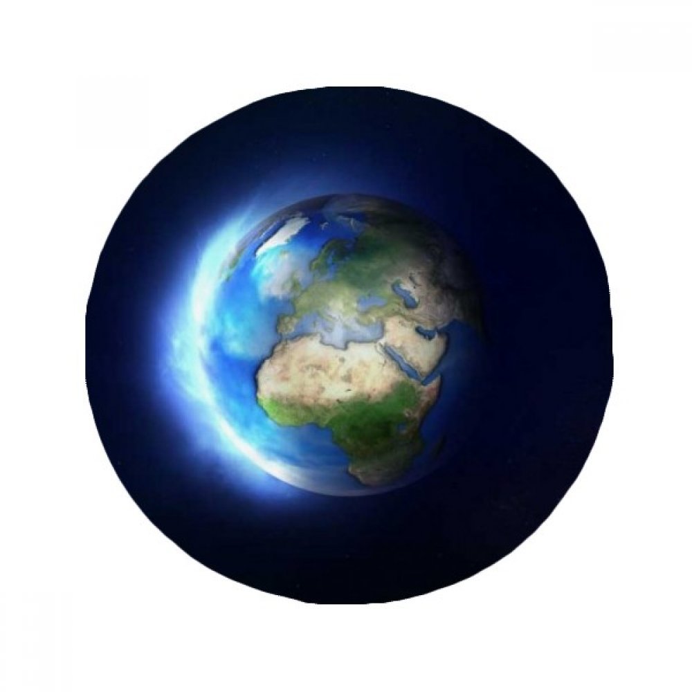 Tapis de sol terre bleu blanc antidérapant sécurité salle de bain