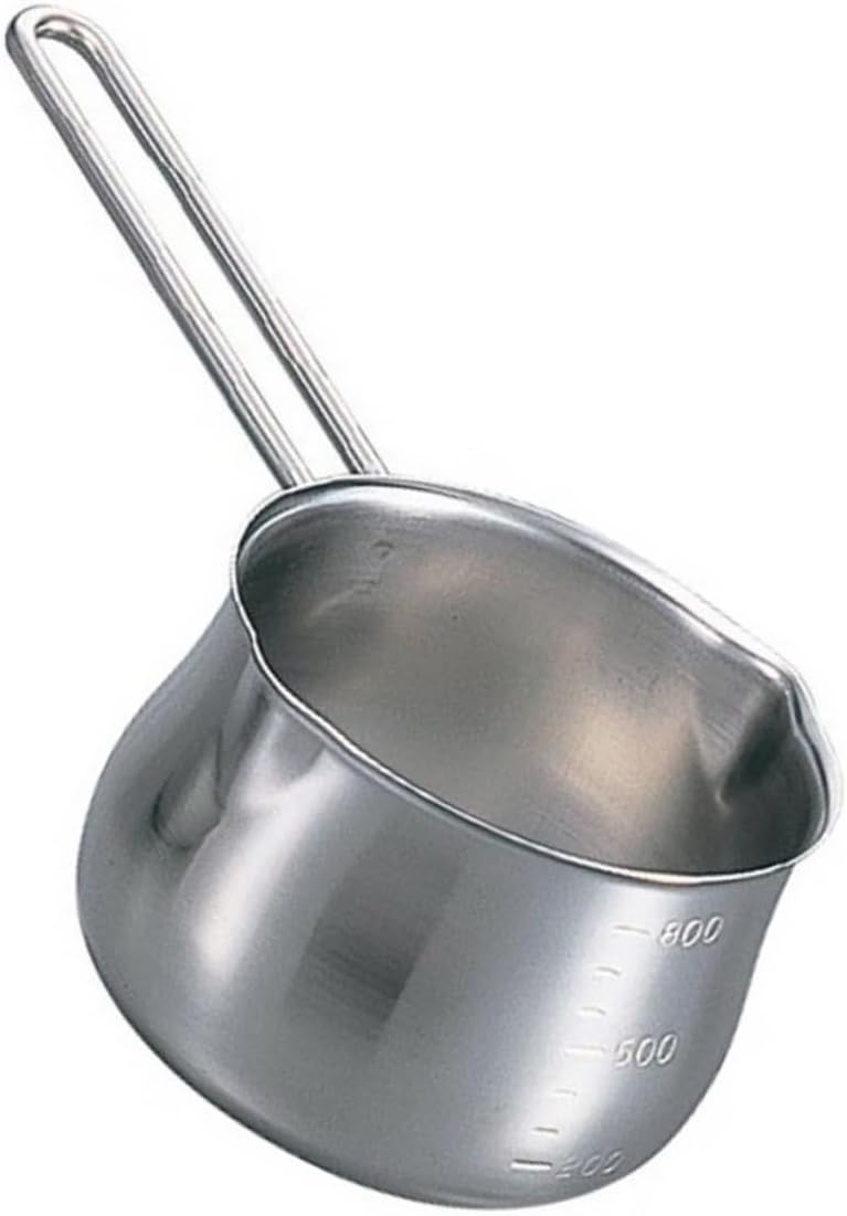 MAGICLULU 1pc Stainless Steel Melting Pot for Chocolate Cheese Butter Double Boiler Design for Safe Heating Ergonomic Handle for Home Kitchen Restaurants More