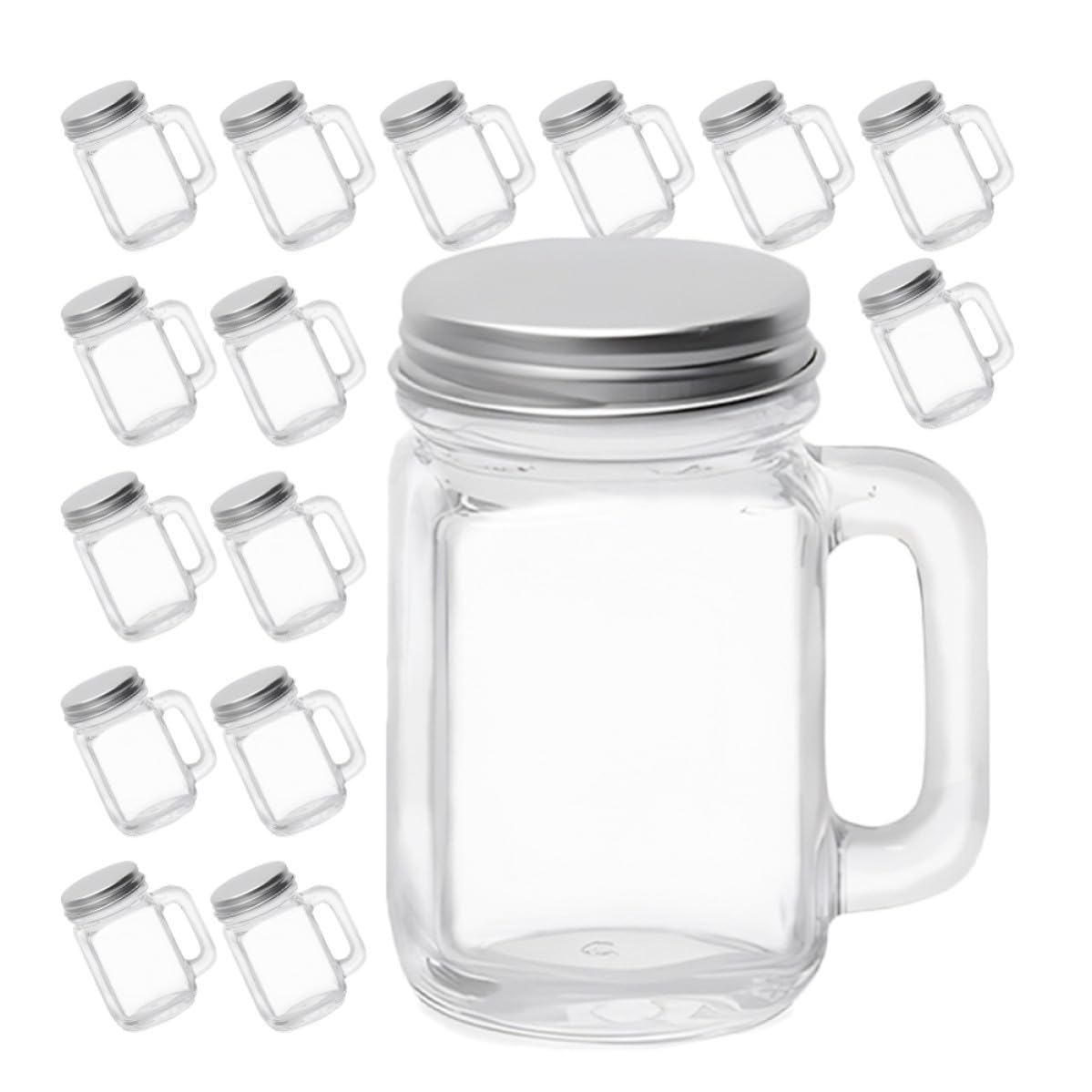 16 Stück Nachfüllbare Parfümflasche 60ml aus Glas und Aluminium