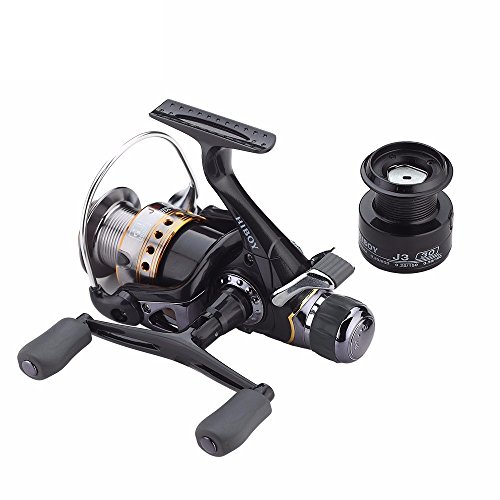 Spincasting Fishing Reels Carbon Fiber Front And Rear Drags J3Fr Double Rocker Metal Spinning Wheel With A Free Spare Spool (J3-50Fr) #TOP14