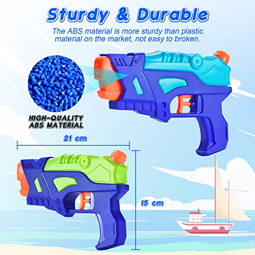 (2 Pack) Water Squirt Guns for Kids Aged 3+, Small Water Pistols