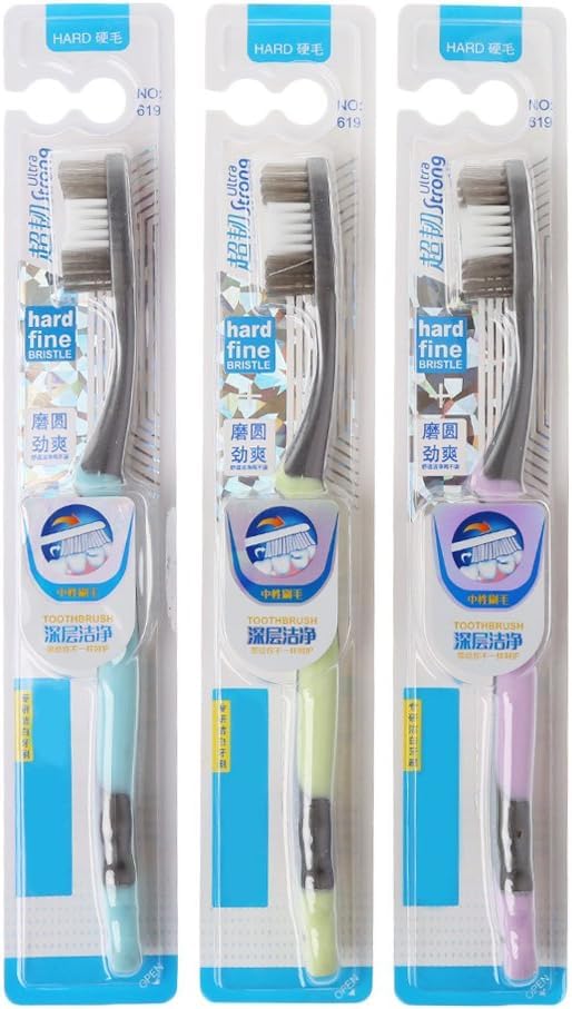 1pc Super Hard Bristles Tooth Brush for Adult Remove Coffee Firm Toothbrushes for Adults Adult Tooth Brush Hard