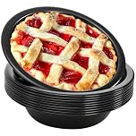 Suwimut 10 Pieces Mini Pie Pans, 5 Inch Individual Small Round Cake Pan, Reusable Nonstick Carbon Steel Pie Tins for Oven and Instant Pot Baking Chicken Pot Pies, Quiches, Fruit Pies