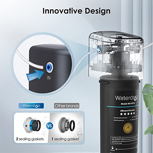 Waterdrop 15Ub Under Sink Water Filter System, Reduces Lead, Chlorine, Bad Taste & Odor, Under Counter Water Filter With Dedicated Brushed Nickel Faucet, Nsf/Ansi 42 Certified, 16K Gallons, Usa Tech #TOP5