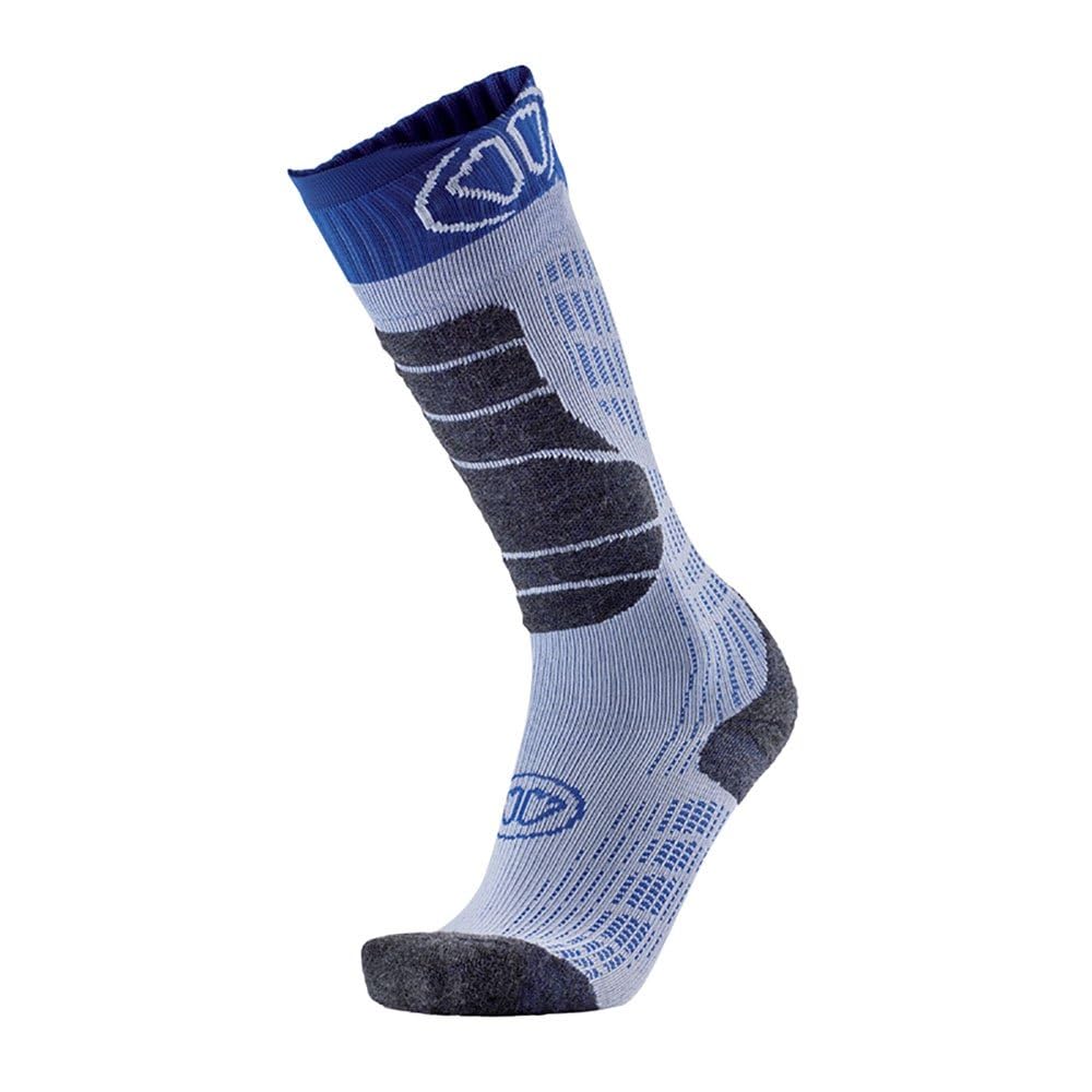 Sidas Men's White Blue Ski Comfort Plus Sock: : :, Colour: Wh Size 35-38