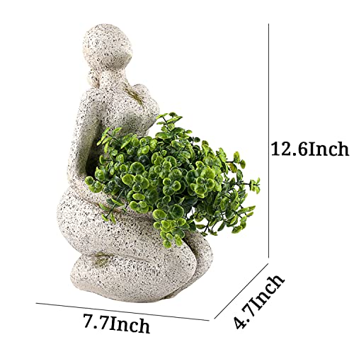 Aclema Large Planters For Outdoor Indoor Plants Head Face Planter Pot Unique Succulent Planters Flower Vase With Drainage Hole New Life #TOP4