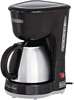 BLACK+DECKER Cafeteira Elétrica com Jarra em Inox, Porta Filtro Removível e Placa Aquecedora, 110V